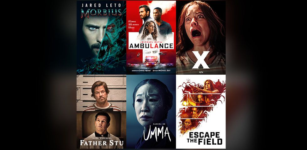 Featured movies for purchase include Umma, Ambulance, Morbius, and more